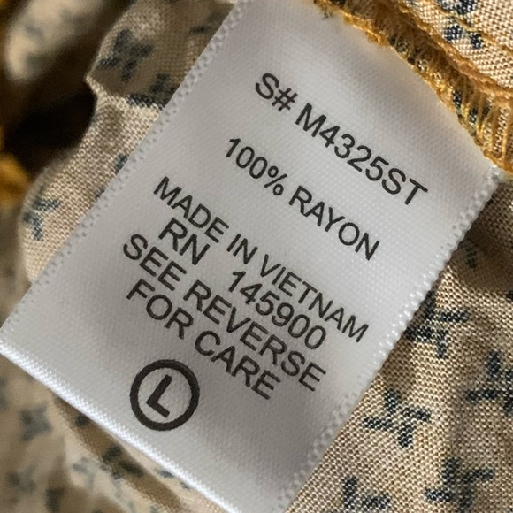 Mustard Yellow Printed Romper NWT - Picture 11 of 12